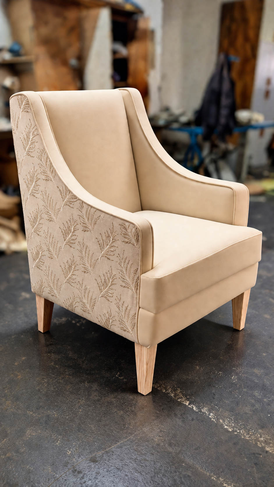 Ivory Elegance Lounge Chair thumbnail 1
