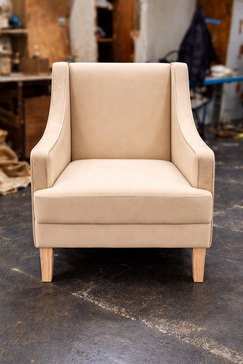 Ivory Elegance Lounge Chair