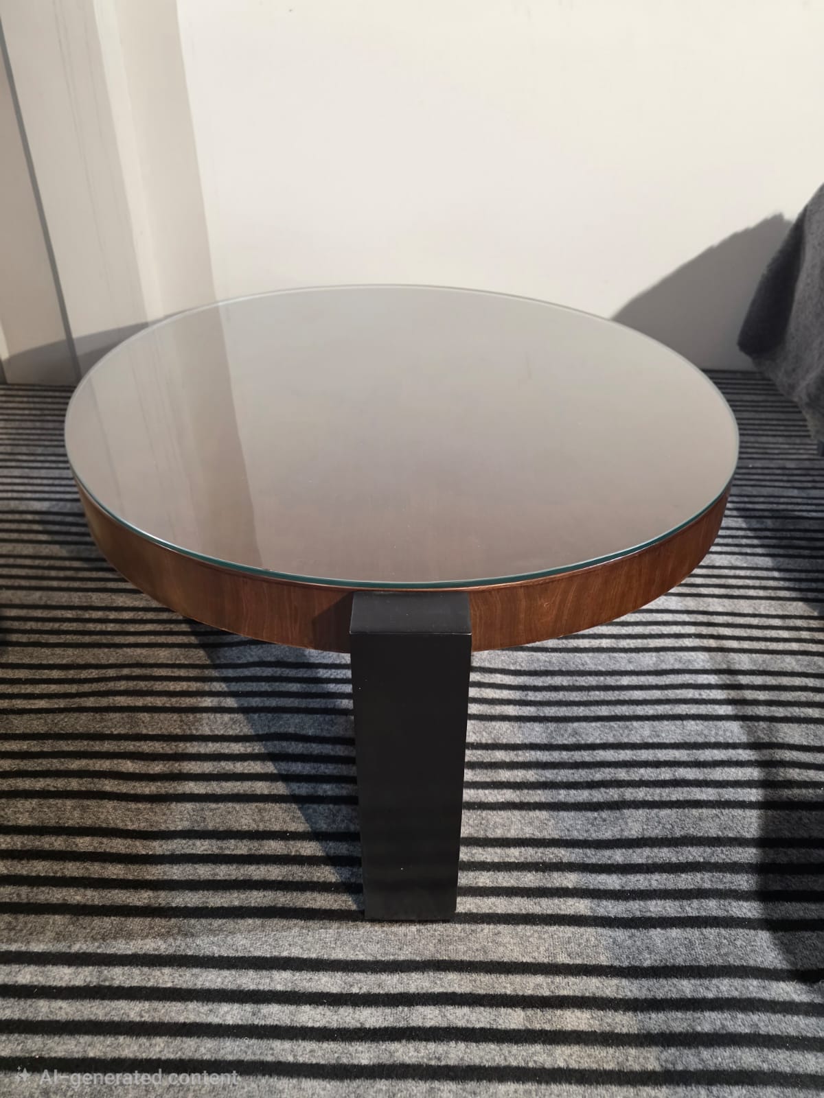 Modern Round Glass Coffee Table